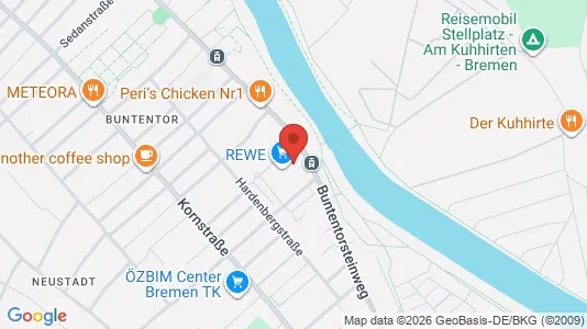 Apartments for rent i Bremen - kort over placeringen