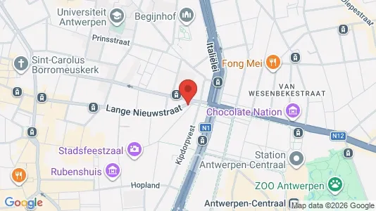 Apartments for rent i Stad Antwerp - kort over placeringen