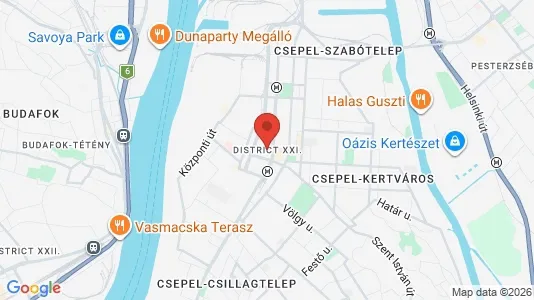 Houses for rent i Budapest Csepel - kort over placeringen