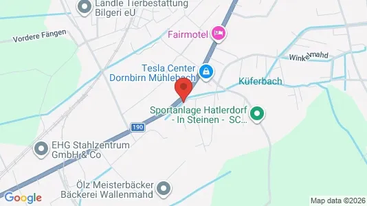 Apartments for rent i Dornbirn - kort over placeringen