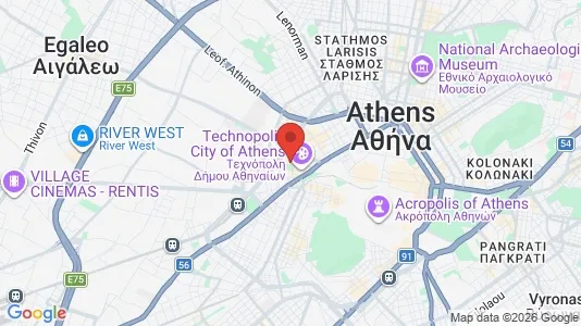 Apartments for rent i Athens Gazi - kort over placeringen