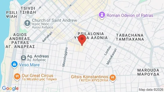 Apartments for rent i Patras - kort over placeringen