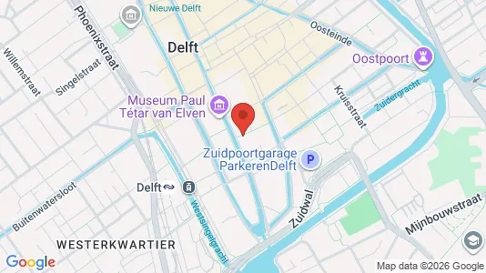 Apartments for rent i Delft - kort over placeringen