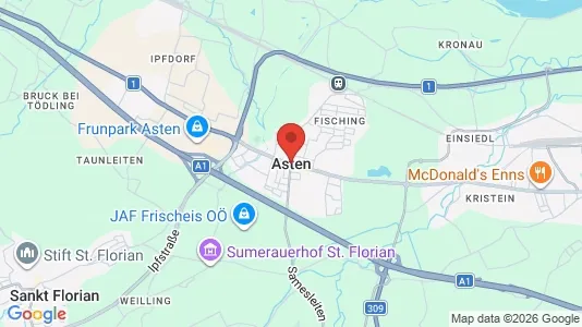 Apartments for rent i Asten - kort over placeringen