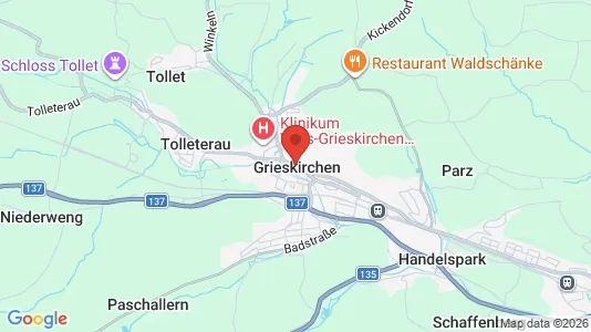 Apartments for rent i Grieskirchen - kort over placeringen