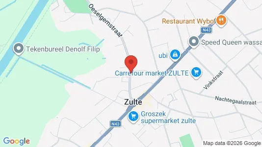 Apartments for rent i Zulte - kort over placeringen