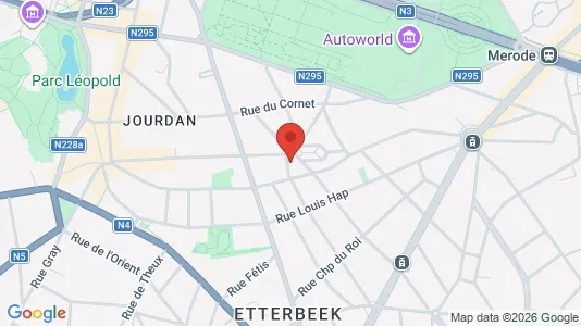Apartments for rent i Brussels Etterbeek - kort over placeringen
