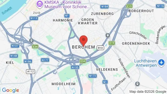 Houses for rent i Antwerp Berchem - kort over placeringen
