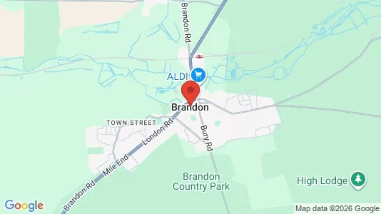 Apartments for rent i Brandon - Suffolk - kort over placeringen
