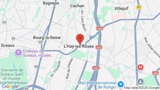 Apartments for rent i L'Haÿ-les-Roses - kort over placeringen