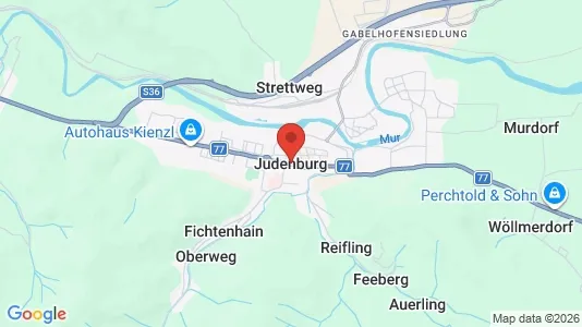 Apartments for rent i Judenburg - kort over placeringen