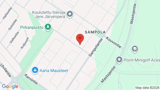 Apartments for rent i Pori - kort over placeringen