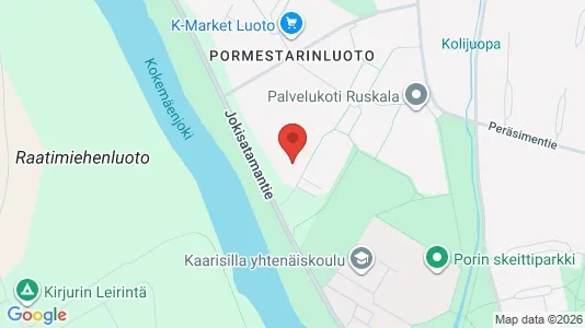 Apartments for rent i Pori - kort over placeringen
