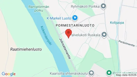 Apartments for rent i Pori - kort over placeringen