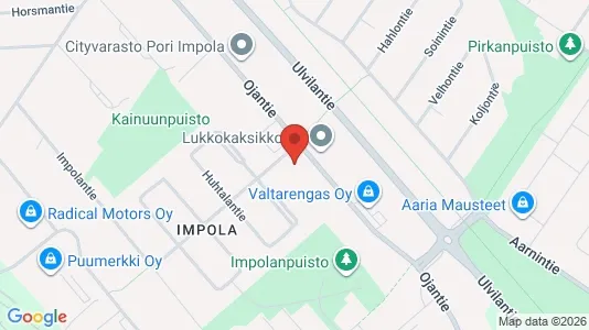 Apartments for rent i Pori - kort over placeringen
