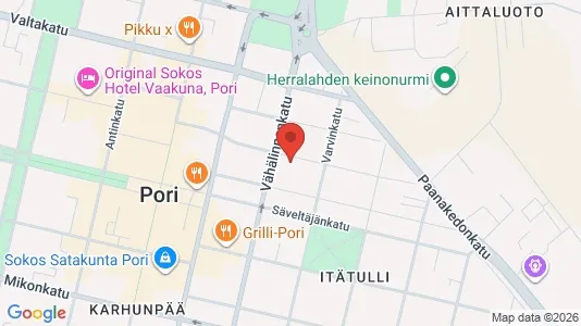 Apartments for rent i Pori - kort over placeringen