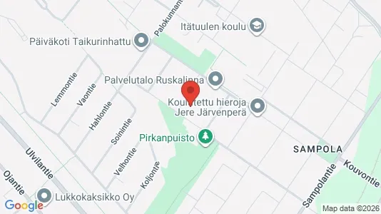 Apartments for rent i Pori - kort over placeringen