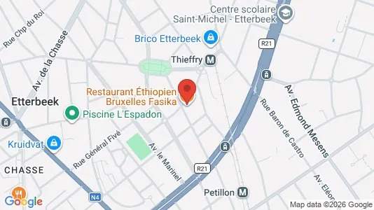 Apartments for rent i Brussels Etterbeek - kort over placeringen