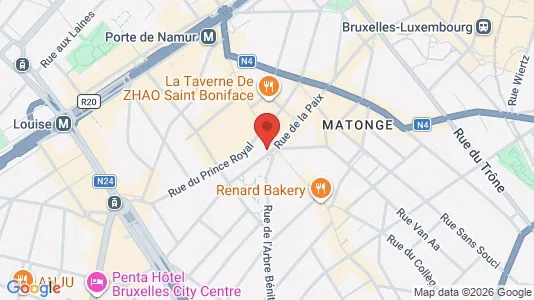 Apartments for rent i Brussels Elsene - kort over placeringen