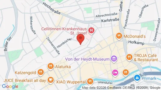 Apartments for rent i Wuppertal - kort over placeringen