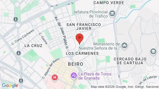 Apartments for rent i Granada - kort over placeringen