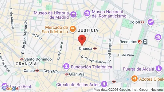 Apartments for rent i Madrid Centro - kort over placeringen
