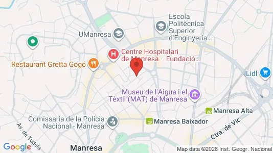 Apartments for rent i Manresa - kort over placeringen
