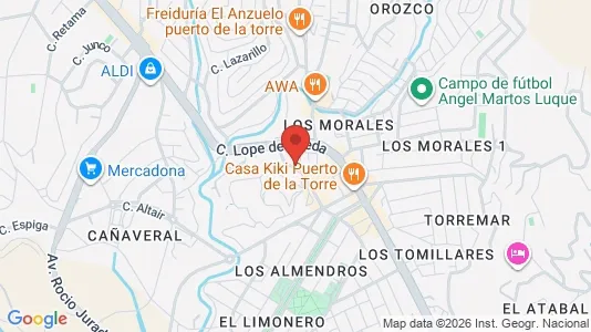 Rooms for rent i Málaga - kort over placeringen