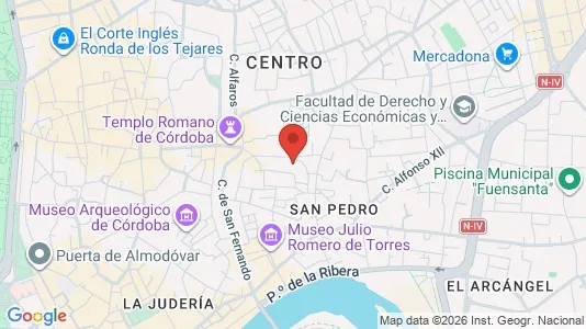 Apartments for rent i Córdoba - kort over placeringen