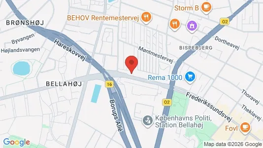 Apartments for rent i Copenhagen NV - kort over placeringen