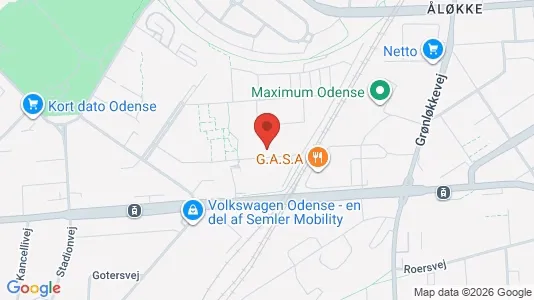 Apartments for rent i Odense V - kort over placeringen