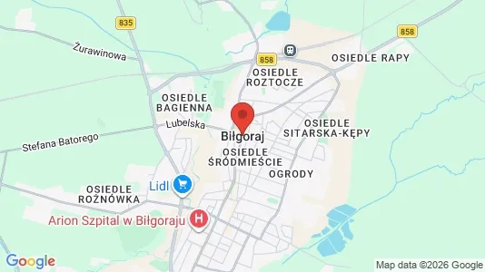 Houses for rent i Biłgorajski - kort over placeringen