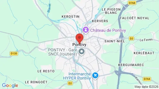 Houses for rent i Pontivy - kort over placeringen