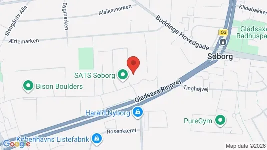 Apartments for rent i Søborg - kort over placeringen