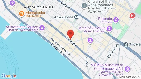 Apartments for rent i Thessaloniki - kort over placeringen