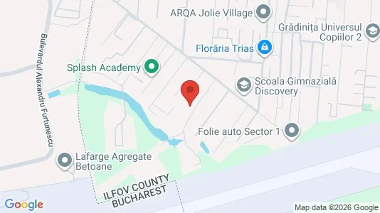 Apartments for rent i Voluntari - kort over placeringen