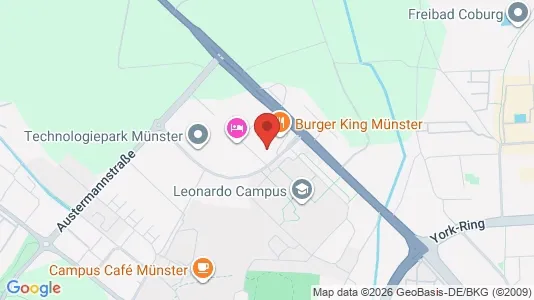 Apartments for rent i Münster - kort over placeringen