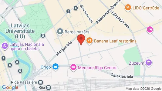 Apartments for rent i Riga Centrs - kort over placeringen