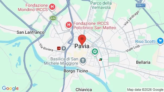 Apartments for rent i Pavia - kort over placeringen
