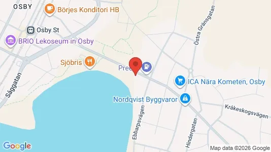 Apartments for rent i Osby - kort over placeringen