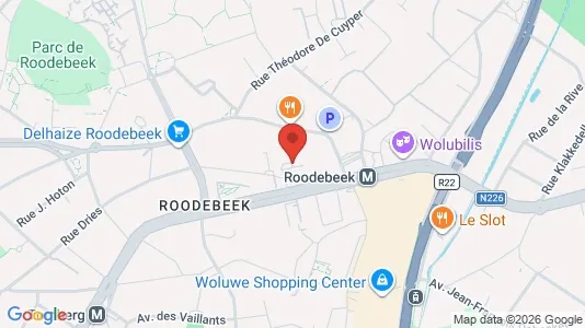 Apartments for rent i Brussels Sint-Lambrechts-Woluwe - kort over placeringen