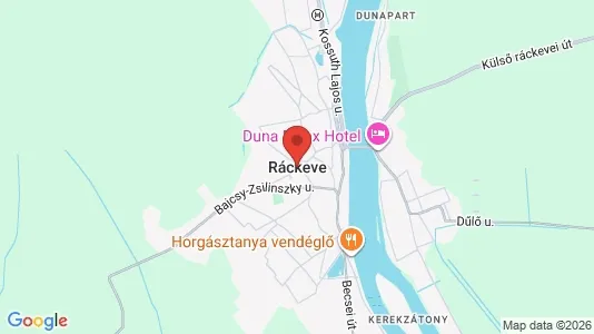 Houses for rent i Ráckevei - kort over placeringen