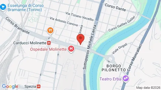 Rooms for rent i Turin - kort over placeringen