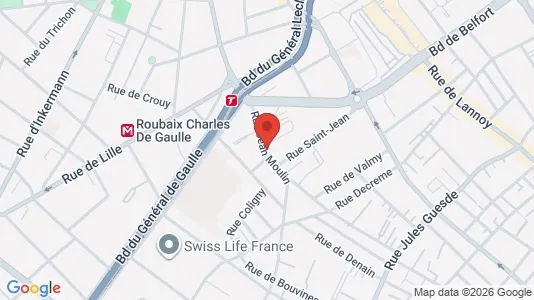 Apartments for rent i Lille - kort over placeringen