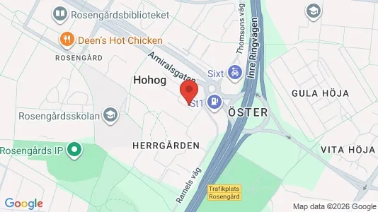 Apartments for rent i Rosengård - kort over placeringen