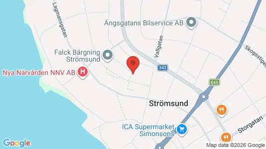 Apartments for rent i Strömsund - kort over placeringen