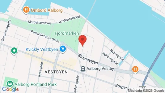 Apartments for rent i Aalborg Center - kort over placeringen