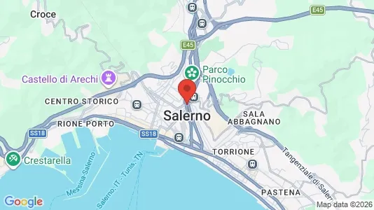 Apartments for rent i Salerno - kort over placeringen