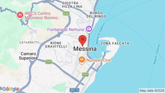 Apartments for rent i Messina - kort over placeringen
