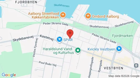 Apartments for rent i Aalborg Center - kort over placeringen